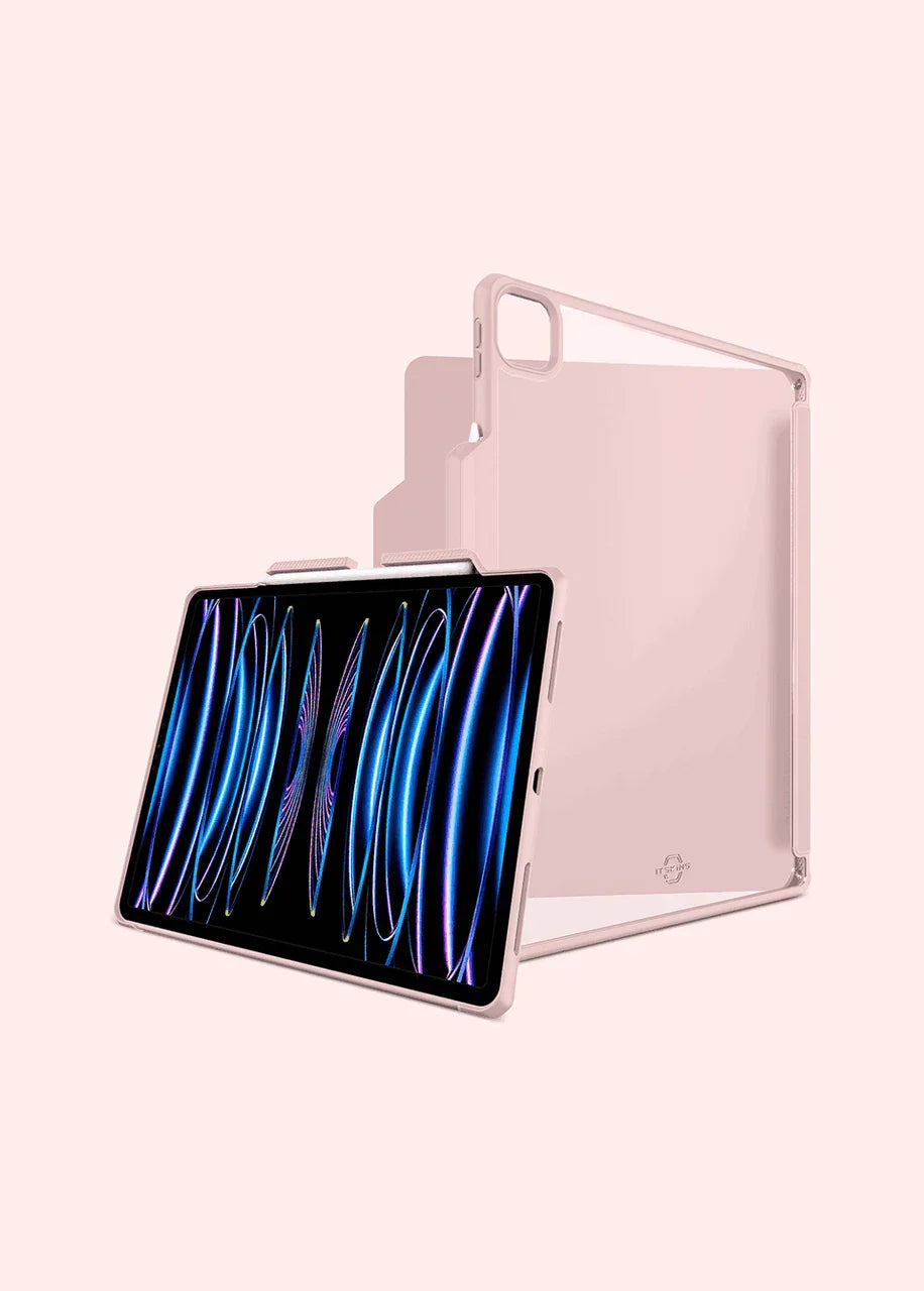 Itskins Hybrid Solid Folio Case iPad Pro 12.9 (5th & 6th Gen.) - Pink - Tashqila Itskins Hybrid Solid Folio Case iPad Pro 12.9 (5th & 6th Gen.) - Pink - Tashqila